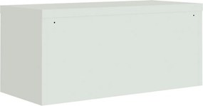 vidaXL Αρχειοθήκη Αν. Γκρι 90 x 40 x 180 εκ. Ατσάλινη