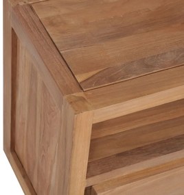 vidaXL Έπιπλο Τηλεόρασης 120x30x40 εκ Μασίφ Ξύλο Teak/Φυσικό Φινίρισμα