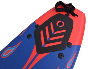 vidaXL Σανίδα Surf Μπλε/Κόκκινη 170 εκ.