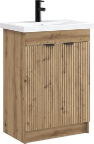 vidaXL Σετ Επίπλων Μπάνιου Artisan Δρυς 78,5 x 37,5 x 81 εκ