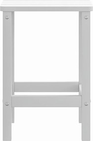vidaXL Τραπέζι Κήπου Adirondack Λευκό 38 x 38 x 46 εκ. από HDPE