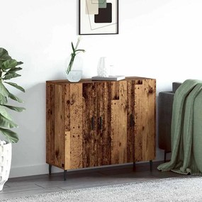 vidaXL Πλαϊνό γραφείο Καφέ 90 x 34 x 80 εκ. Επεξεργασμένο ξύλο