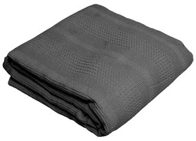 Κουβέρτα Πικέ Αλέξα Anthracite Viopros Single 160x240cm 100% Cotton