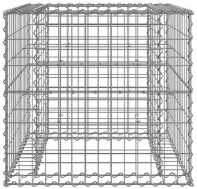vidaXL Συρματοκιβώτιο Ασημί 70 x 70 x 65 εκ. από Γαλβανισμένο Χάλυβα