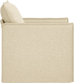 vidaXL Καναπές 60cm Κρεμ Μέταλλο