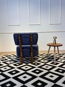 Stewehome πολυθρόνα μοντέρνου στιλ από ξύλο καρυδιάς 60x70x70 cm