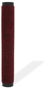 Πατάκι Απορροφητικό Σκόνης Ορθογώνιο Κόκκινο 120x180εκ Θυσανωτό - Κόκκινο