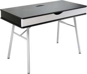 ΓΡΑΦΕΙΟ Η/Υ Μέταλλο Βαφή Άσπρο, Melamine Wenge   1τμχ