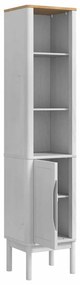 vidaXL Ψηλό ντουλάπι μπάνιου με ράφι FLORO Λευκό 35 x 30 x 160 εκ