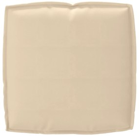 vidaXL Μαξιλάρι παλέτας για κάθισμα Μπεζ 50 x 50 x 12 cm Ύφασμα Oxford