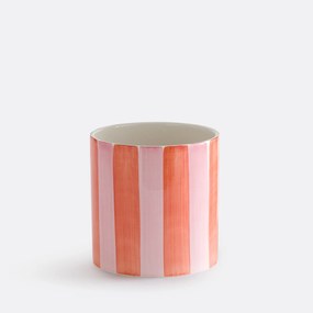 Κασπώ κεραμικό με ρίγες, διάμετρος 14 εκ., JAOMA