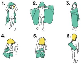 Πόντσο Πετσέτα Microfiber "Superhero Mini Red" Little Champions