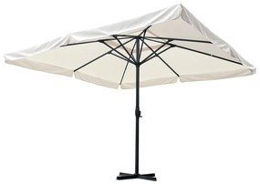 Intrahome Ομπρέλα επαγγελματική Shoreline Intrahome μονοκόμματος ιστός αλουμίνιο-μπεζ ύφασμα 4x4x2.9m | SKU: INTRAPA-329111134