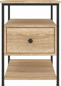 vidaXL Κομοδίνο Sonoma Δρυς 40 x 42 x 56 εκ. από Επεξεργασμένο Ξύλο