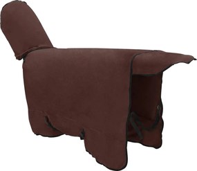 vidaXL Σαμάρι Ίππου Πλήρης Σκούρος Καφέ 145 cm Πολυεστέρας