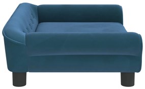 vidaXL Καναπές Παιδικός Μπλε 70 x 45 x 26 εκ. Βελούδινος