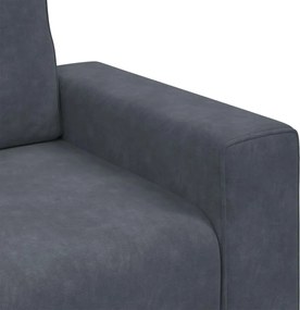 vidaXL Πολυθρόνα Σκούρο Γκρι Βελούδινη 100 x 77 x 82 εκ.