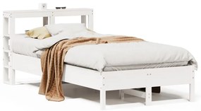 vidaXL Σκελετός Κρεβ. Χωρίς Στρώμα Λευκό 90x190 εκ Μασίφ Πεύκο