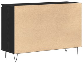 vidaXL Μπουφέ Μαύρο Δρυς 101,5x35x70 εκ Επεξεργασμένο Ξύλο