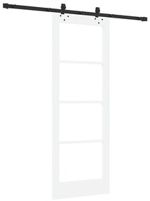 vidaXL Συρόμενη Πόρτα ORKDAL Λευκό 73.5 x 198.5 εκ. Ξύλο και μέταλλο