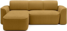 Γωνιακός καναπές Umbert-Moustardi-Αριστερή