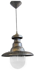 Φωτιστικό Οροφής Μονόφωτο FLP-100K 26-0026 Bronze PVC