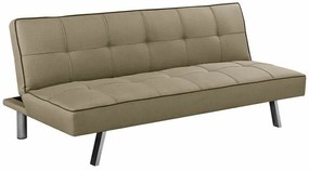 Καναπές κρεβάτι Mesa 181, Αριθμός θέσεων: 3, Beige, 74x175x83cm, 26 kg, Πόδια: Μεταλλικά | Epipla1.gr