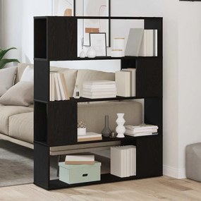 vidaXL Κέντρο ψυχαγωγίας Μαύρο 100 x 24 x 124 cm Επεξεργασμένο ξύλο
