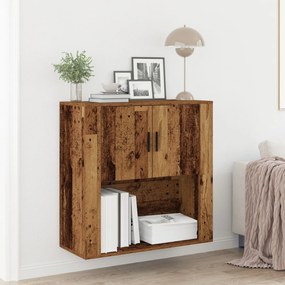 vidaXL Ντουλάπι τοίχου Παλιό Ξύλο 80x33x80 εκ. Μηχανευμένο Ξύλο