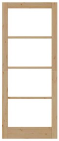vidaXL Εσωτερική Πόρτα με Γυαλί ORKDAL Καφέ 86 x 211 cm