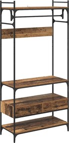 vidaXL Ντουλάπι Παλαιό ξύλο 89 x 39 x 184.5 εκ. Επεξεργασμένο Ξύλο