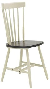 Καρέκλα Larus 250-000006 50x49x90cm Anthracite-White Rubberwood