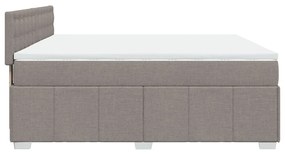 Κρεβάτι Boxspring με Στρώμα Taupe 180x200 εκ. Υφασμάτινο 3289465