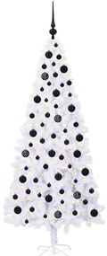 vidaXL Τεχνητό Χριστουγεννιάτικο Δέντρο Λευκό 180 cm PVC και Ατσάλι
