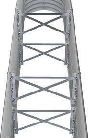 vidaXL Ζαρντινιέρα Γκρι 152x40x68 εκ. Γαλβανισμένος χάλυβας