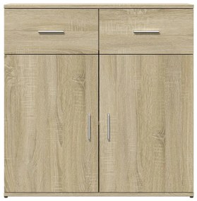 vidaXL Βοηθητικά Ντουλάπια 2 Τεμ. Sonoma Δρυς 79x38x80εκ. Επεξ. Ξύλο