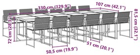 ΣΕΤ ΤΡΑΠΕΖΑΡΙΑΣ ΚΗΠΟΥ 13ΤΕΜ. ΜΑΥΡΟ ΑΠΟ ΣΥΝΘ. ΡΑΤΑΝ ΜΕ ΜΑΞΙΛΑΡΙΑ 3295062