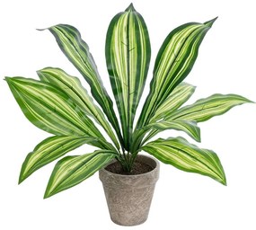 Τεχνητό Φυτό Σε Κασπώ Dracaena 20907 Φ40x33cm Grey-Green GloboStar Polyethylene,Fabric