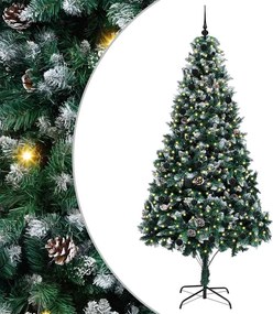 vidaXL Τεχνητό Χριστουγεννιάτικο Δέντρο με 300 LED Πράσινο 240 cm