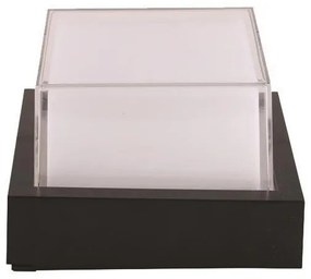 Απλίκα Φωτιστικό Τοίχου LED 12W 160X160X100 3000K IP65 145-20203 Eurolamp-145-20203-Μαύρο-Λευκό 145-20203