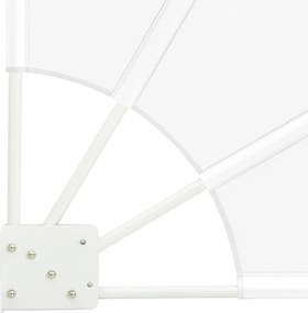 vidaXL Αδιάφανο σκίαστρο μπαλκονιού Λευκό 115 x 115 εκ Πολυεστέρας