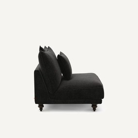 Πολυθρόνα τύπου chaise longue από βελούδινο chenille, Lazare