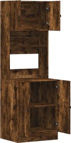 vidaXL Ντουλάπι Κουζίνας Καπνιστή Δρυς 60x50x180 εκ. Επεξεργ. Ξύλο