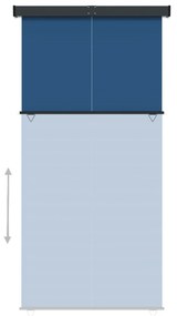 Σκίαστρο Βεράντας Πλαϊνό Μπλε 145 x 250 εκ. - Μπλε
