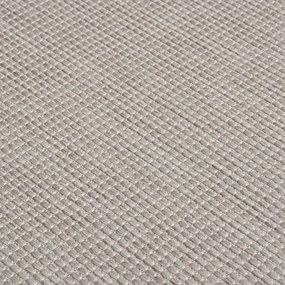 vidaXL Χαλί Εξωτερικού Χώρου με Επίπεδη Ύφανση Ανοιχτό Γκρι 140x200 εκ.