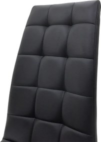 Καρέκλα Darrell pakoworld pu μαύρο-βάση χρωμίου 42x49x106εκ