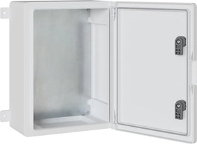 vidaXL Ντουλάπι Ελέγχου Γκρι 37 x 16,5 x 40 εκ ΑΒΣ Πλαστικό