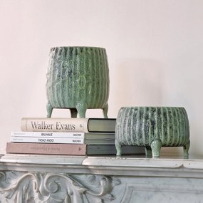 Κεραμικό κασπό, ύψος 18 cm, Zira