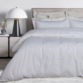 Παπλωματοθήκη Pretige 1708 (Σετ 3τμχ) White Das Home King Size 240x260cm 100% Βαμβακοσατέν