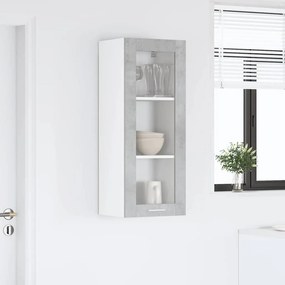 vidaXL Κρεμαστό ντουλάπι Σκυρόδεμα Γκρι 40 x 31 x 100 εκ.